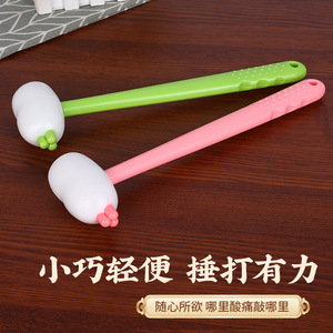 <b>Massage</b> Hammer Solid Silicone Carrot Shape Long Handle Portable Body Neck Shoulder Leg <b>Massage</b> <b>Tool</b> - Product Image 1