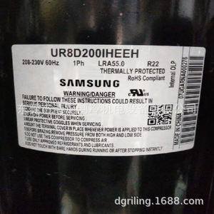 คอมเพรสเซอร์ทำความเย็นซัมซุง รุ่น UR8D200IHEEH 208-230V 60Hz R22 แบบระบายความร้อนด้วยอากาศ สำหรับอุตสาหกรรม - Product Image 1