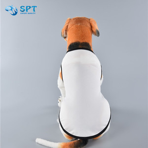 Prosub DIY Dog T-Shirts Atacado <span class=keywords><strong>PET</strong></span> Vest Poliéster Algodão Sentir Sublimação <span class=keywords><strong>Pet</strong></span> Roupas Custom Impresso Em Branco T-shirts para Animais De Estimação - Product Image 2
