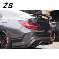 ZS Kit de carrosserie en Fiber de carbone lèvre de pare-chocs avant aileron de diffuseur arrière pour Mercedes Benz CLA45 CLA220 CLA250 CLA260 C117 W117