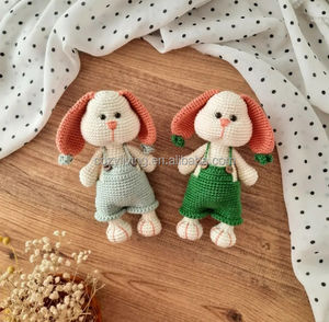 Joli <span class=keywords><strong>lapin</strong></span> <span class=keywords><strong>au</strong></span> <span class=keywords><strong>Crochet</strong></span> avec un ensemble de hochets de <span class=keywords><strong>lapin</strong></span> <span class=keywords><strong>au</strong></span> <span class=keywords><strong>Crochet</strong></span> jouets mignons jouets pour chiens personnalisés <span class=keywords><strong>grande</strong></span> <span class=keywords><strong>oreille</strong></span> chien enfants hochets - Product Image 2