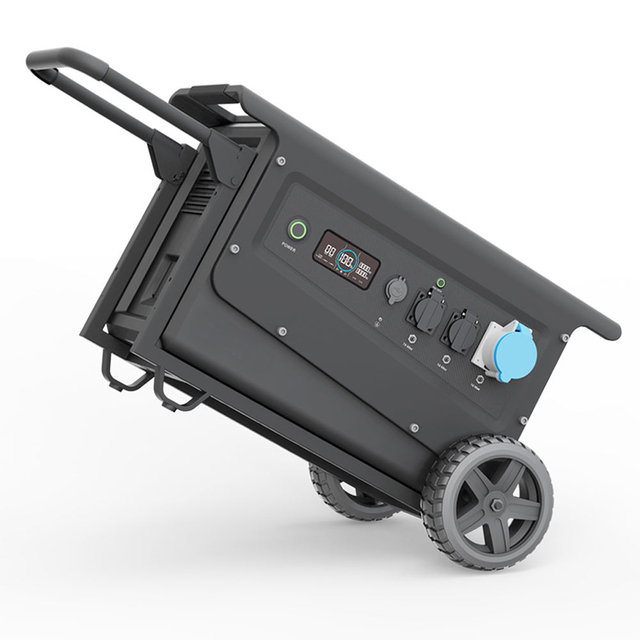 5000W Portable LiFePO4 Solar Generator with Pure Sine Wave MPPT Controller Waterproof Power Station for Camping & Car Use