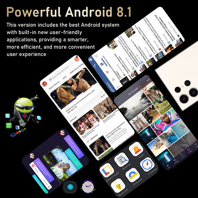 S24 Ultra 5G Smartphone Octa Core French EU 3+64GB Dual SIM 144Hz Display 108MP Camera