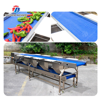 Convoyeur de tri double couche de bonne qualité/table de cueillette table de tri en acier inoxydable pour fruits et légumes
