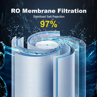 97% taux de dessalement 1812-75GPD RO système de purificateur de filtre à eau à membrane
