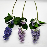 Bunga Sutra Buatan Delphinium Lilac Buket Harum Dekorasi Ruang Tamu Rumah Rangkaian Bunga Pernikahan Vas