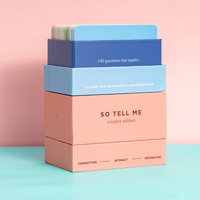 Jeu de Cartes Personnalisé 350gsm en Papier Couché Brillant – Questions Réponses pour Famille, Couples et Amis, Cartes à Jouer Imprimées sur Mesure