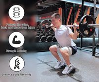 6 pièces Cale de squat réglable antidérapante en caoutchouc, rampe de squat surélevée pour talon, étireur de mollets pour musculation, sport et divertissement