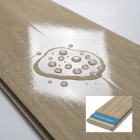 Plancher SPC moderne à grain de bois antidérapant, 100 % étanche, système de clic, vinyle rigide pour hôpitaux et hôtels