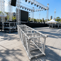Support de treillis en verre en alliage d'aluminium robuste, mobile, léger, pour scène de concert, tour d'éclairage DJ, conception modulaire rapide