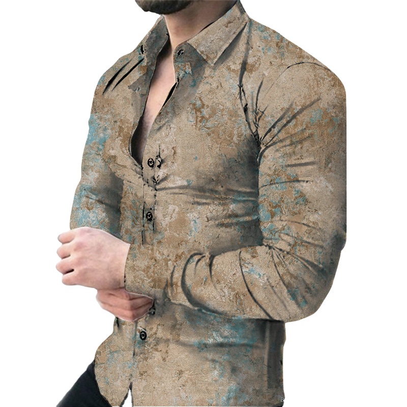 Men's Designer Dress Shirts Printed Formal Work Shirt Sleeve Button up  Wrinkle Free Luxury Shirt for Men QS1214C132| Alibaba.com