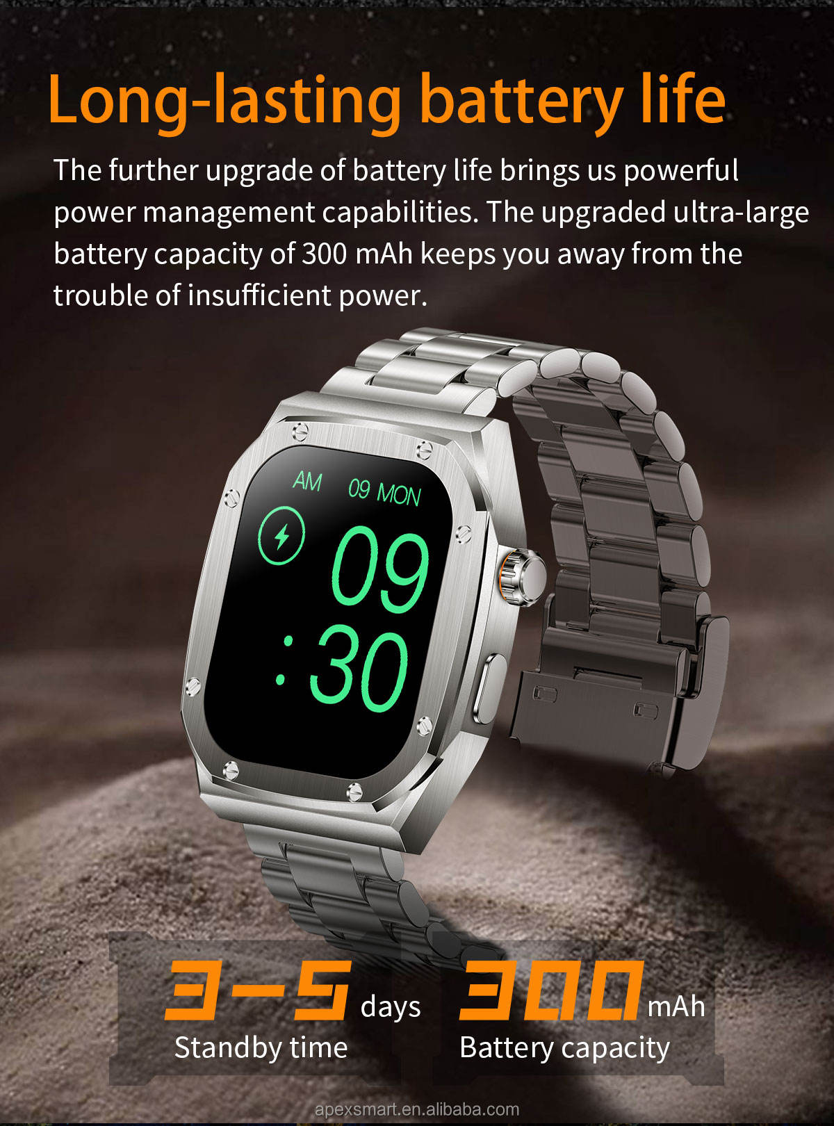 APEXSMART Z71max - Waterproof Smart Watch with Fitness Tracker