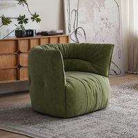 Canapé simple Brigandin avec tissu compressé, fauteuil de détente moderne et minimaliste pour salon, balcon et chambre