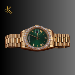 Montre en diamant Moissanite de qualité supérieure pour femmes avec des matériaux durables de haute qualité et un style élégant inspiré du luxe - Product Image 1