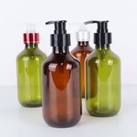 Offre Spéciale 50ml 60ml 100ml 120ml 150ml 200ml 250ml 300ml 500ml épaule plate blanc noir PET bouteille de shampoing en plastique avec couvercle de pompe