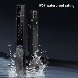Ip68 עמיד למים 3D זיהוי פנים ape68 app נדנדה דלת הזזה מנעול נעילה דיגיטלי טביעת אצבע דיגיטלי נעילה עם מצלמה - Product Image 3
