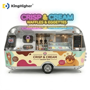 <span class=keywords><strong>Camion</strong></span> de restauration mobile entièrement équipé, <span class=keywords><strong>camion</strong></span> de cuisine vintage personnalisé avec cuisine complète pour la vente de glaces, de pâtisseries, de café et de gaufres - Product Image 2