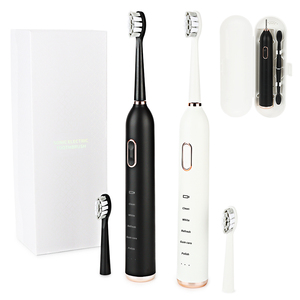 Brosse à dents électrique rechargeable portable 5 modes de nettoyage IPX7 brosse à dents de voyage sonique à poils souples étanches - Product Image 1