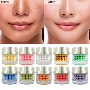 Crème Correctrice Anti-Taches à Perles de Rétinol Jaune et Curcuma Éclaircissante Anti-Âge Hydratant Visage en Capsules Guangdong Normal - Product Image 3