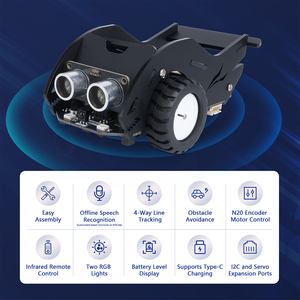 Kit Educativo de Transporte Inteligente ACEBOTT, Kit de Robot Coche Inteligente SharkBot Compatible con QE028, QD102 para Robótica Programable - Product Image 4