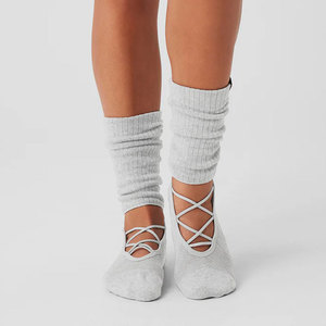 Women's Anti-Slip <strong>Long</strong> Scrunch Slipper Casual Grip Pilates <strong>Socks</strong> for Workout Yoga in Spring/Summer Sports <strong>Socks</strong> - Product Image 3