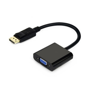 <span class=keywords><strong>Cable</strong></span> de conexión de video DP a <span class=keywords><strong>VGA</strong></span> <span class=keywords><strong>Cable</strong></span> adaptador de DisplayPort grande a <span class=keywords><strong>VGA</strong></span> con chaqueta de PVC y blindaje de lámina para HDTV - Product Image 1