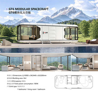 Maison Capsule Conteneur Préfabriquée de Luxe, Design Moderne, Respirante et Modulaire, pour École et Salon