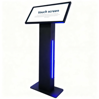 Kaide Run Linux ile dikey dokunmatik ekran Kiosk 27 inç standı