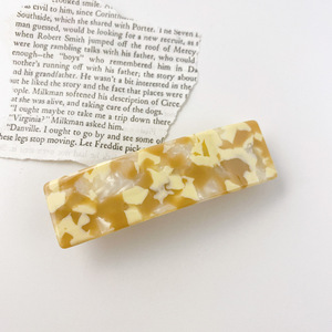 Acetate Rectangle Hair Clip Colorful Vintage Barrette Nonslip Hair <b>Accessory</b> for Daily Party <b>Wedding</b> - Product Image 5