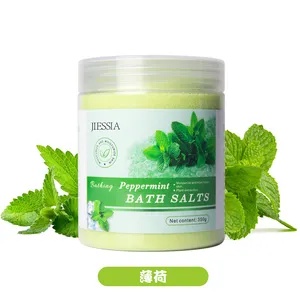 OEM al por mayor productos para el cuidado de la piel leche de belleza llegada flor aroma hierba vegana Etiqueta Privada 200g polvo sal de baño