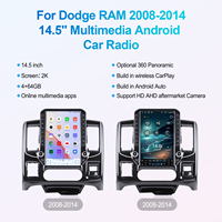 Navihua para Pantalla Táctil, Estéreo para Auto, Android 13 para Dodge RAM 2008-2014, Radio Multimedia Android para Auto de 14.5 Pulgadas