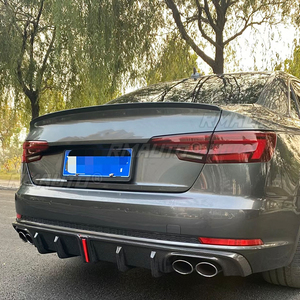 Rear Trunk Spoiler For Audi A4 B9 2017 2018 2019 2020 ABS Material Black Or Unpainted <b>Primer</b> Color Rear Spoiler For Audi A4 B9 <b>C</b> - Product Image 3