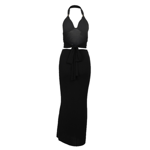 Rétro à pois ensemble meilleure vente col claudine dame costume expédition rapide affaires formelle femme costume Collection jupons ensemble - Product Image 5
