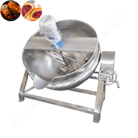 100 Liter Gas Jacketed Mixing Pot 50 Liters Layer Steamer Kettle Jacked Kettle Machine Jacketed Cooking Pots