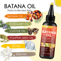 Huile de soin capillaire Batana pour la croissance des cheveux et le soin du cuir chevelu, pure, biologique, naturelle, prévention de la perte de cheveux