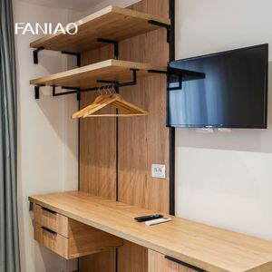Modern Hotel Apartment Furniture Wardrobe Closet <b>Wooden</b> Open Wardrobe - Product Image 1