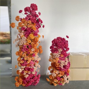 Arche florale de luxe en soie faite à la main pour mariage, fête de fiançailles, Nouvel An chinois et Noël - Product Image 5