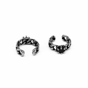 yunnique <b>Cuff</b> <b>Earrings</b> Stainless Steel Claw Setting Geometric Design Men's Jewelry - Product Image 5