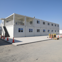 TOPPRE Kit de Maisonnette Modulaire Préfabriquée Démontable 40 pieds pour 2 Pièces, Conteneur Mobile pour Dortoir, Assemblage Rapide, Idéal pour la Croatie