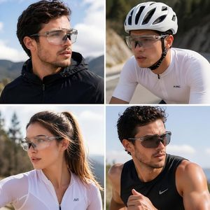Pickleball Sunglasses for Adults Anti-Scratch Anti-Wind Sports <b>Eyewear</b> With Blue and Red Lenses Safety Protection for Running - Product Image 4