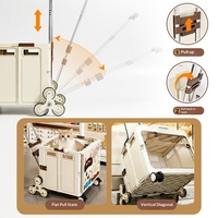 Poussette pour animaux de compagnie sélectionnée avec soin, pliable, portable, grande capacité, pour extérieur, cage pour chat et chien, chariot domestique, modèle 8591