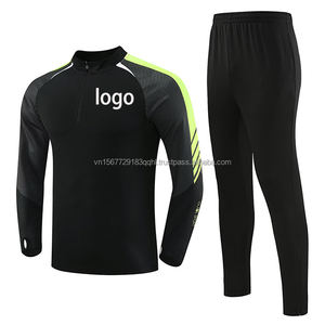 Autumn Winter Football Training Suit Set Half Zip Long Sleeve Sports Kids Outdoor Running Adult Men Women Team Custom - Product Image 6