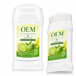 Déodorant Stick Soin Corporel Bergamote Citron Vert 72H Anti-Odeur Sans Aluminium 45g 1,59 Oz Marque Privée <span class=keywords><strong>Prix</strong></span> Usine Vente en Gros - Product Image 1