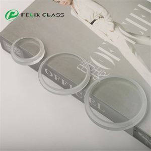 Verre trempé transparent rond à gradations, découpé CNC, avec éclairage LED personnalisé par le fabricant - Product Image 5