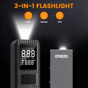 Notfall-Werkzeugset Stromversorgung Kabelloser Auto-Starthilfe & Luftkompressor 6000mAh ABS Schwarz Tragbar für Elektrofahrzeuge - Product Image 5