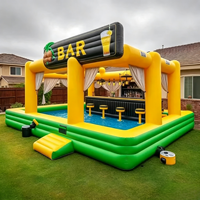 Canapé gonflable flottant pour piscine avec auvent pour adultes, idéal pour les fêtes en extérieur