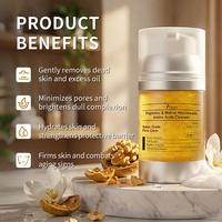 Gel nettoyant pour le visage aux acides aminés, nettoyant moussant hydratant à la niacinamide, exfoliant, nettoyant facial pour peaux sèches et ternes, marque privée