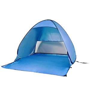 เต็นท์ชายหาดสีฟ้าแบบป๊อปอัพ 165x145x110 ซม. เปิดอัตโนมัติรวดเร็ว ชั้นเดียว กันแดด สำหรับตั้งแคมป์ - Product Image 1