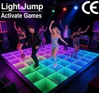 Vente directe d'usine, lampe à LED de type perle, LED RGB, piste de danse LED, miroir 3D, piste de danse abyssale, éclairage de scène DJ 3D, sol pour scène