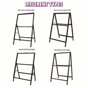 ขาตั้งจักรยานแบบ A-Frame สำหรับงานอีเว้นท์ ทำจากอลูมิเนียมอัลลอยด์ สำหรับตั้งโชว์โปสเตอร์บนพื้น พร้อมล้อสำหรับแผ่น KT บอร์ด สีดำ - Product Image 2